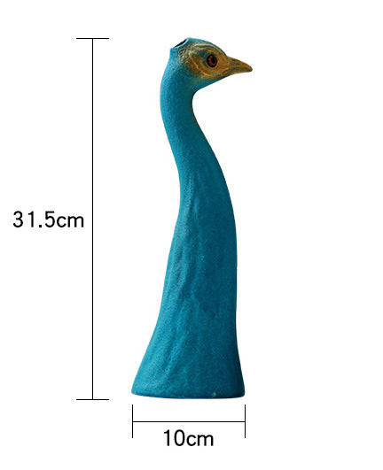 Creative Peacock Vase Home Accessories Living Room Room Housewarming