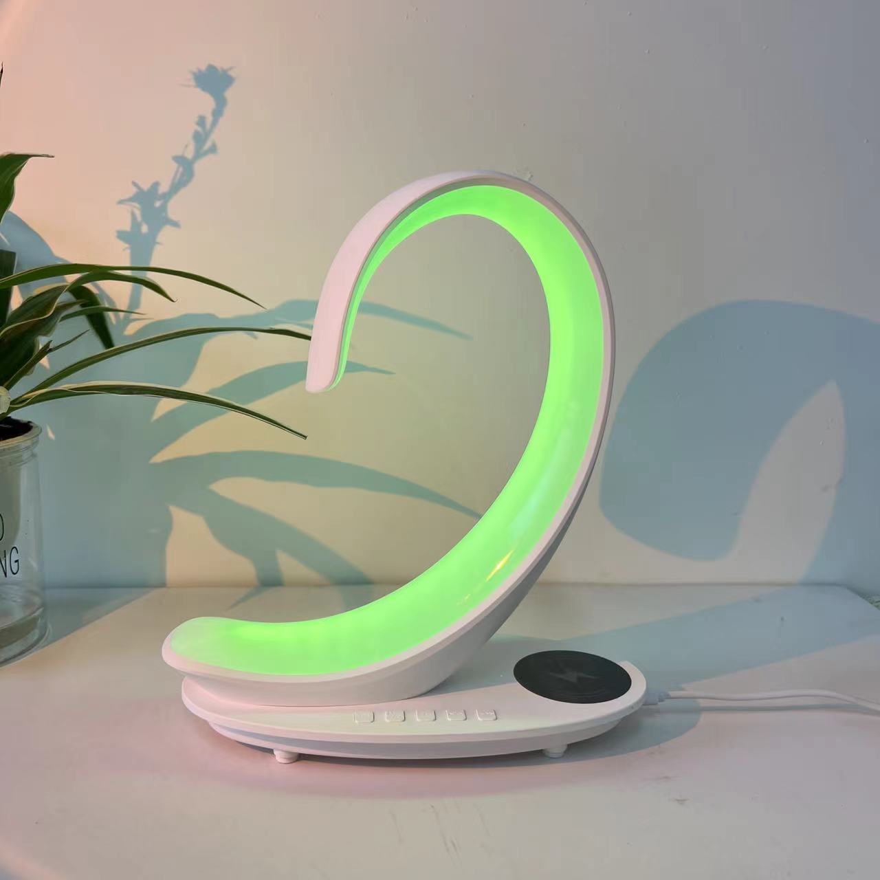 Multi-functional Desktop Wireless Charger Bluetooth Speaker 