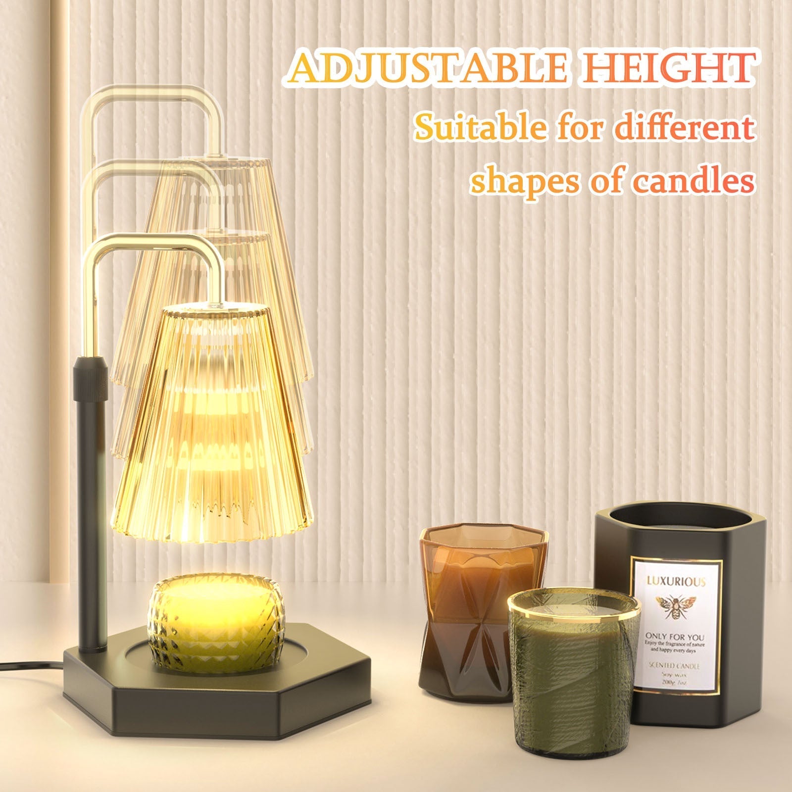 Timer Candle Warmer Height Adjustable