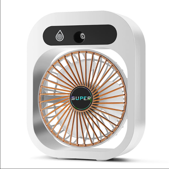 Air Conditioning Fan Desk Misting Fan Air Cooler Cooling USB Rechargeable Humidifier Portable Spray Fan