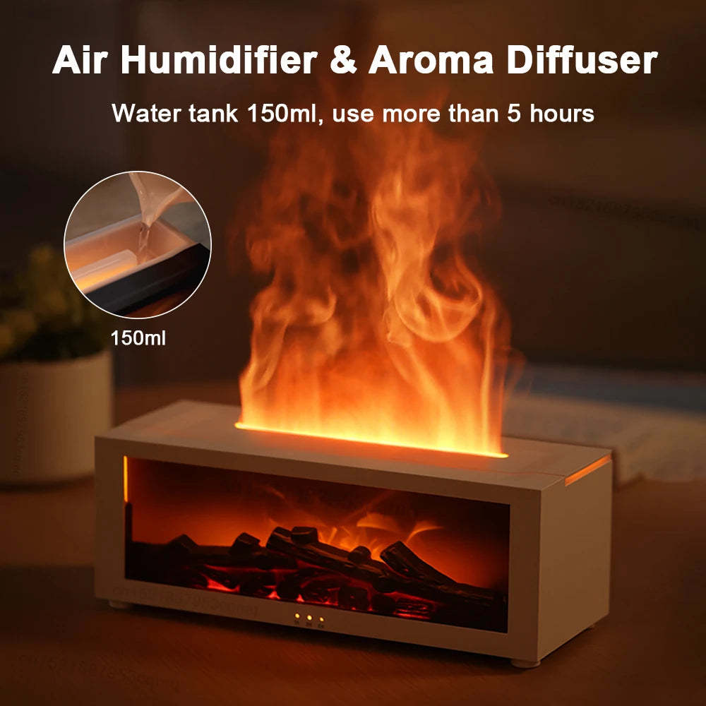 Flame Aromatherapy Flame Aromatherapy Machine Colorful Essential Oil Diffuser Home Large Fog Volume Flame Humidifier 3D Flame Fireplace MachineMachine Colorful Essential Oil Diffuser Home Large Fog Volume Flame Humidifier 3D Flame Fireplace Machine