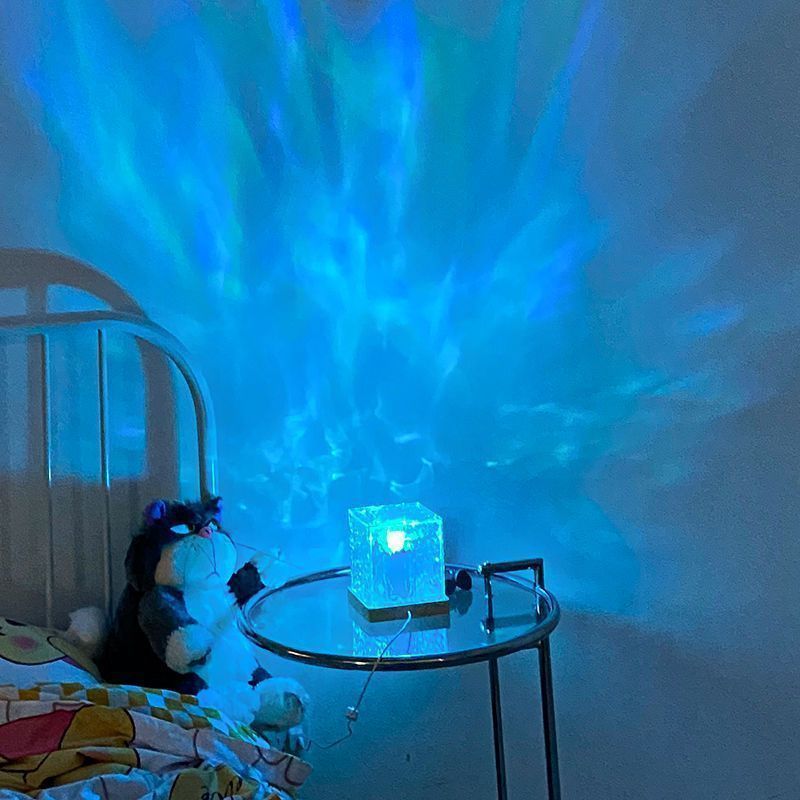 16 Colors LED Water Ripple Ambient Night Light Home Decoration